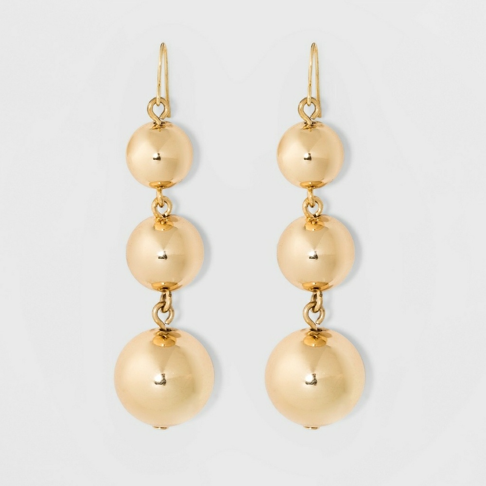 SUGARFIX by BaubleBar Gold Drop Earrings